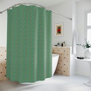 flower Polyester Shower Curtain